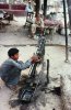 Rifling the barrel, Darra Adam Khel, Pakistan 1976.jpg